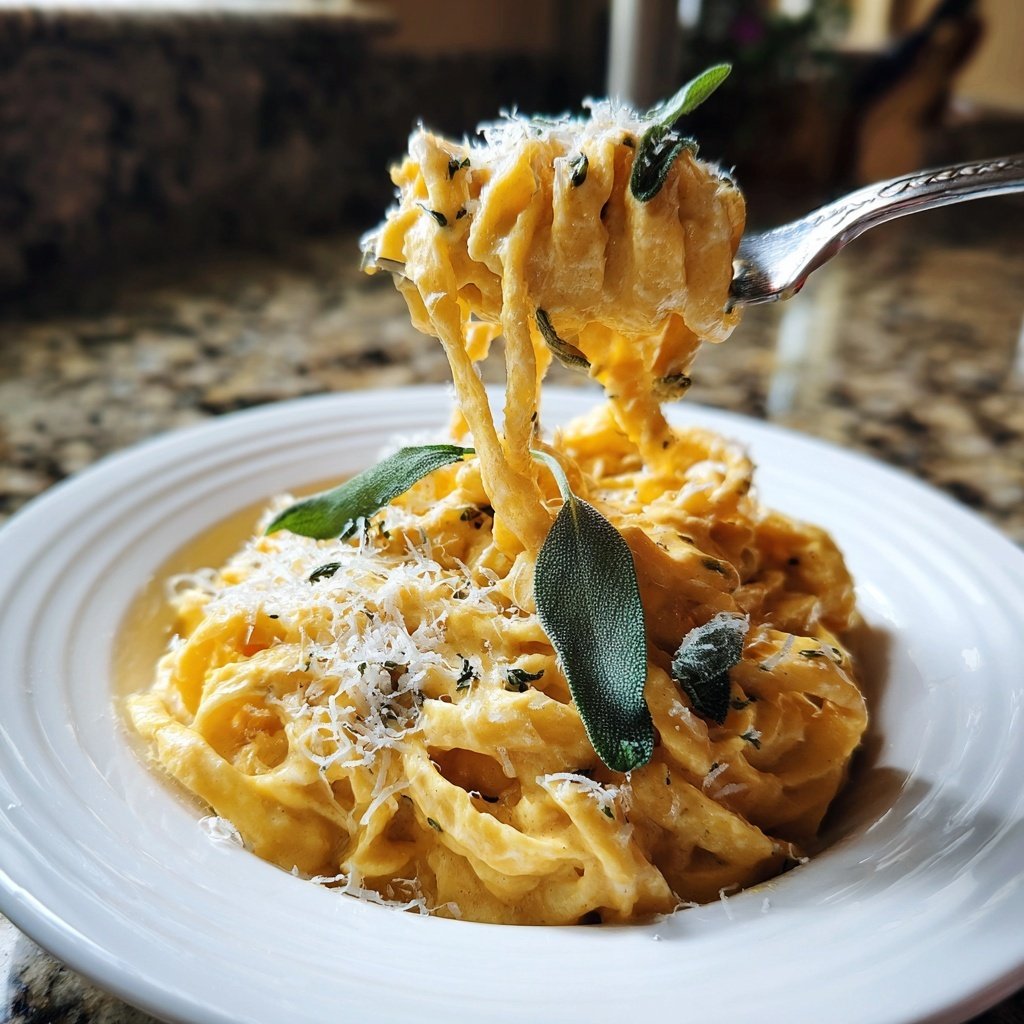 Valentine Dinner Creamy Pumpkin Pasta
