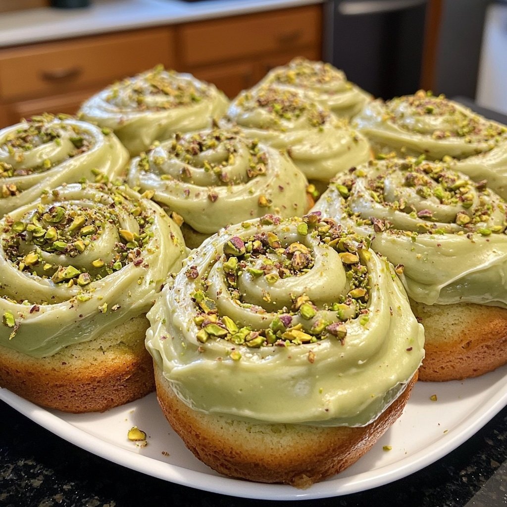 Perfect Pistachio Rolls with Cream Cheese Frosting