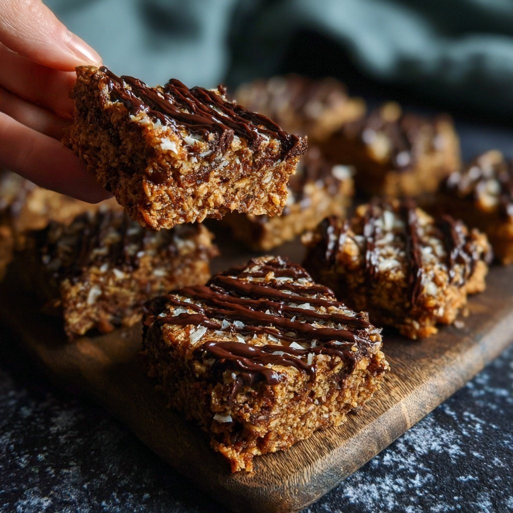 Chocolate Coconut Energy Squares
