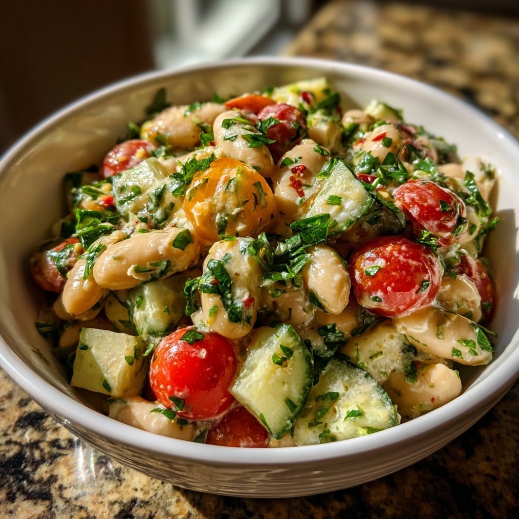 Mediterranean White Bean Salad