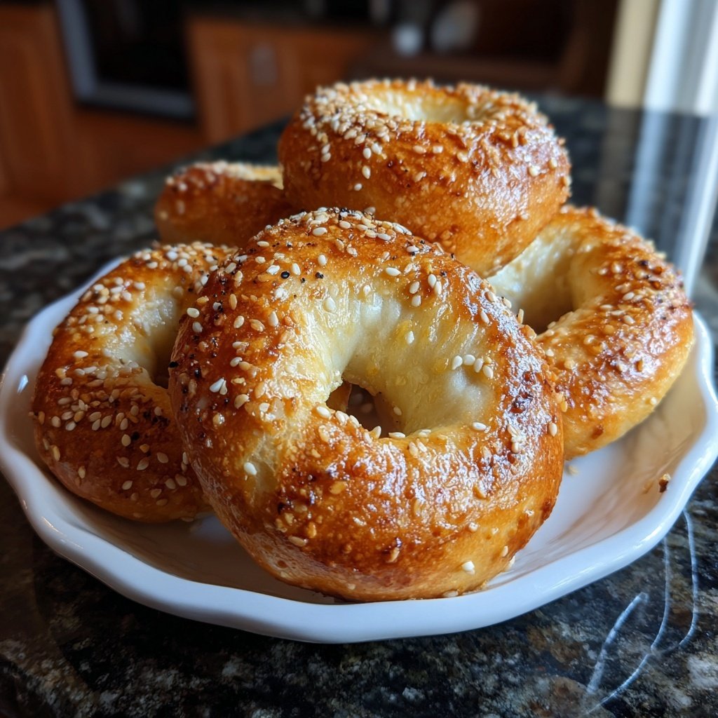 Air Fryer Yogurt Bagels