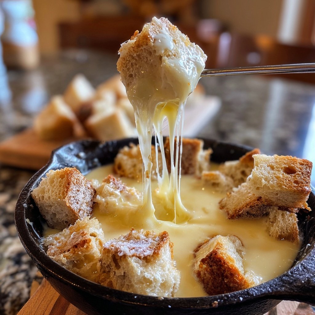 Fondue with Fontina Cheese