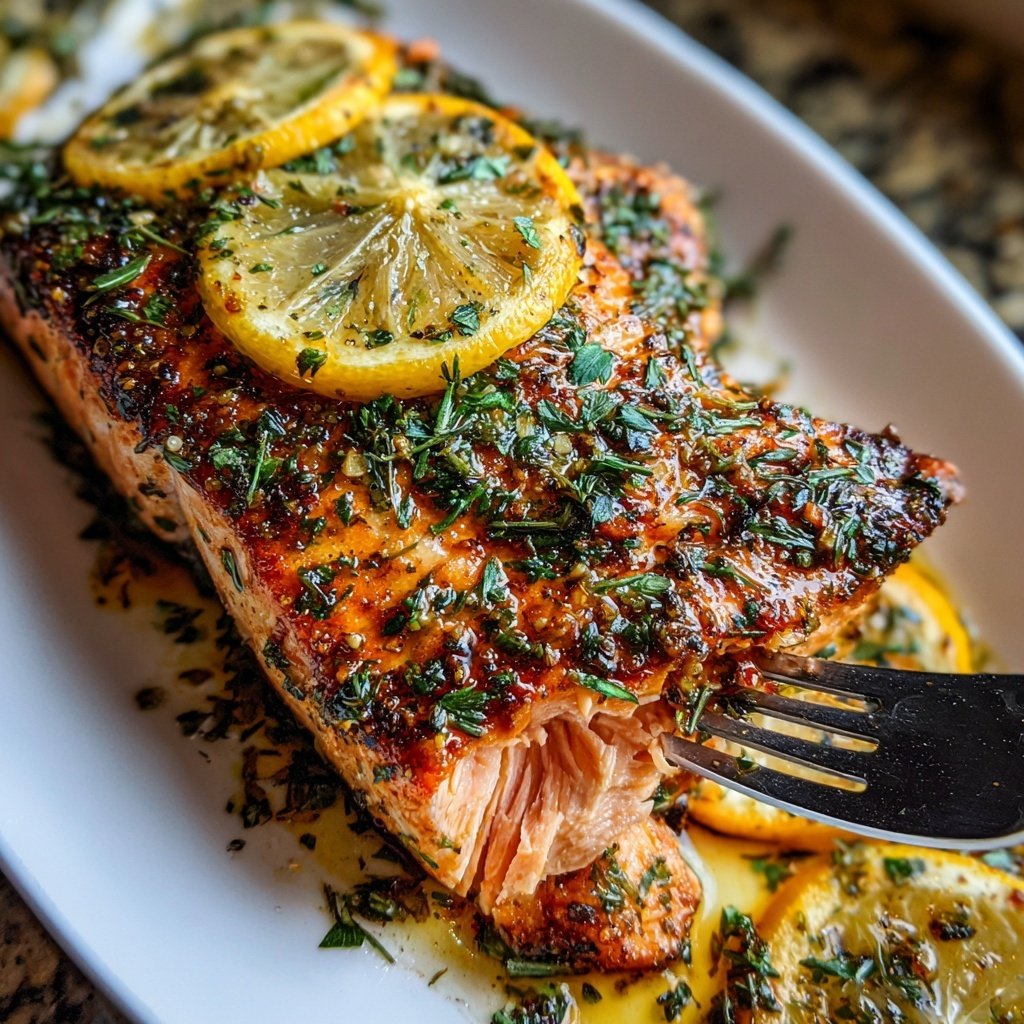 Romantic Herb Roasted Salmon