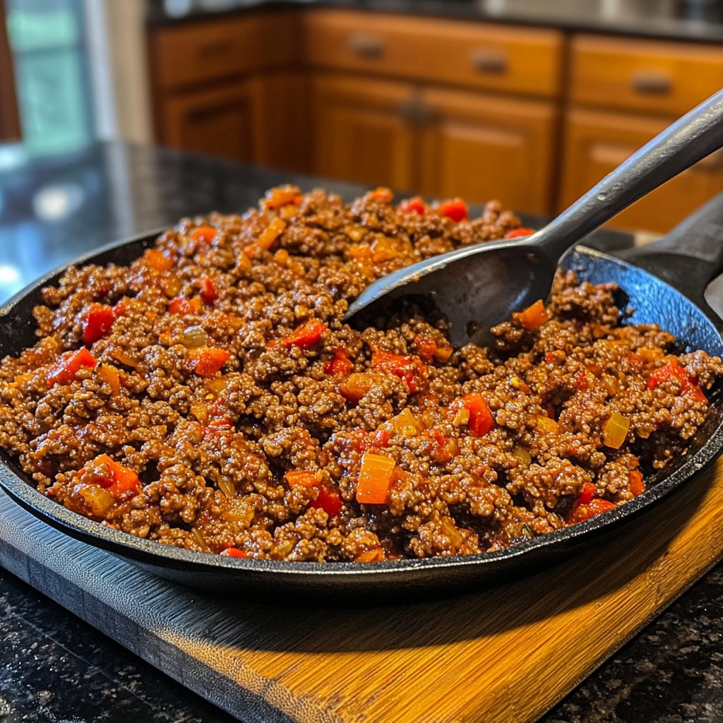 Ground Beef Skillet Mediterranean
