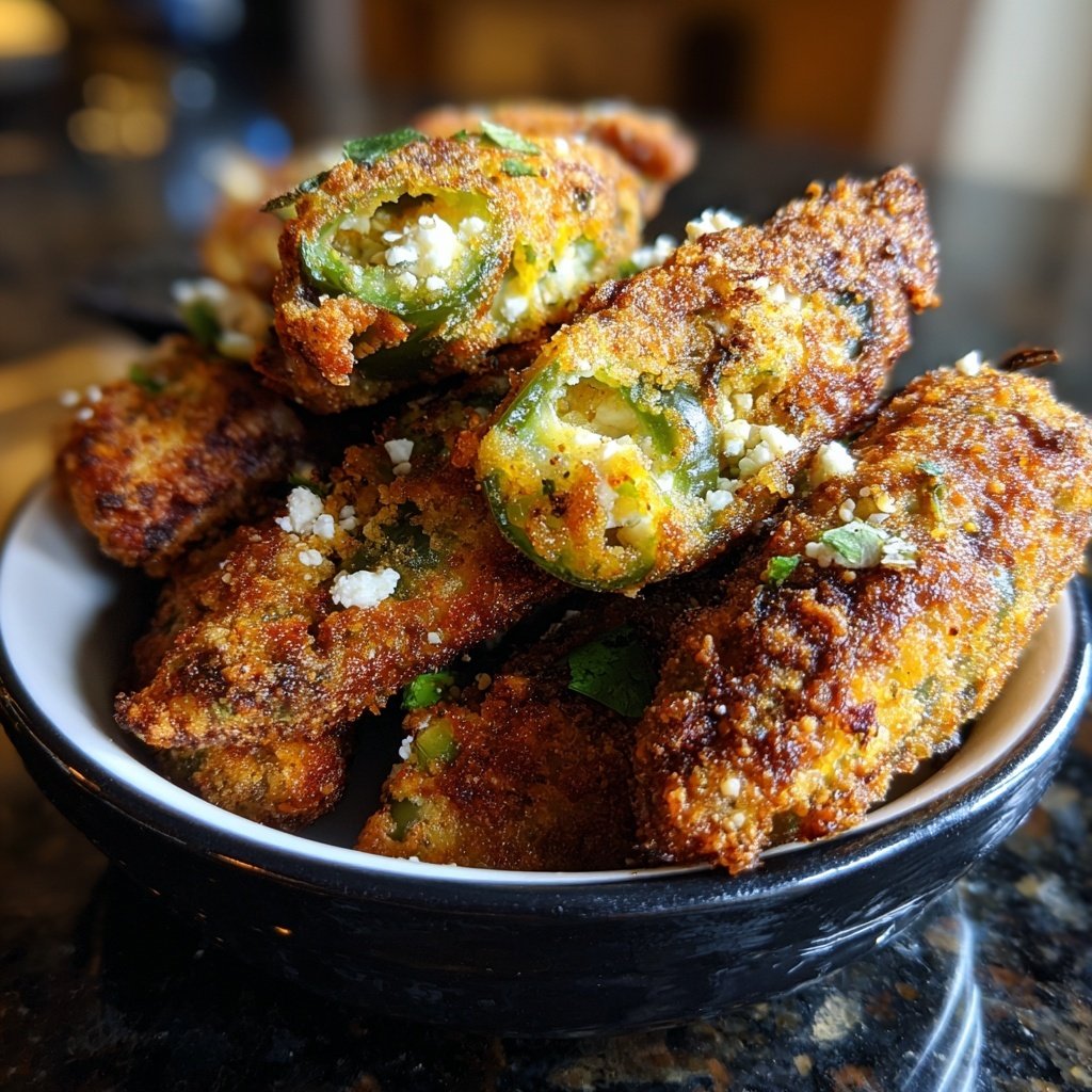 Jalapeno Poppers with Feta Cheese