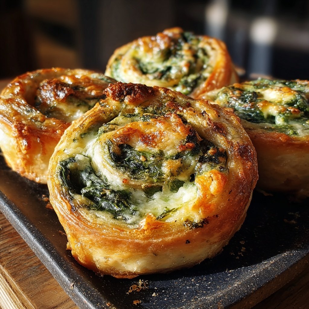 Super Bowl Appetizer Spinach Cheese Pinwheels