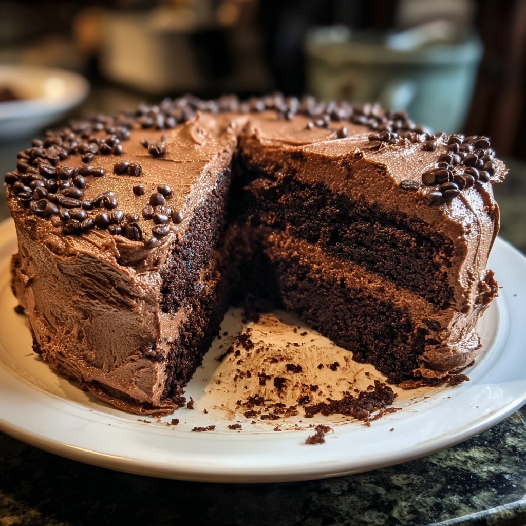 Chocolate Cake With Coffee Flavor