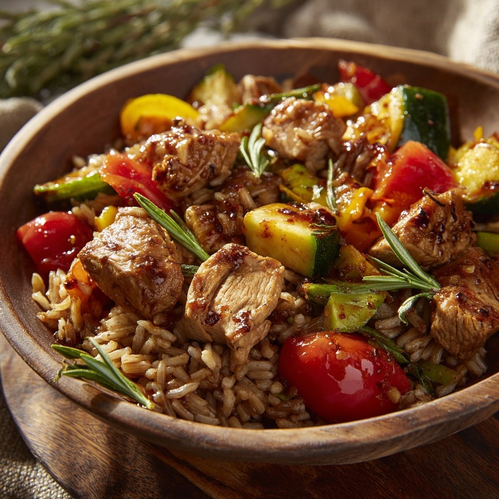 High Protein Turkey And Rice Bowl