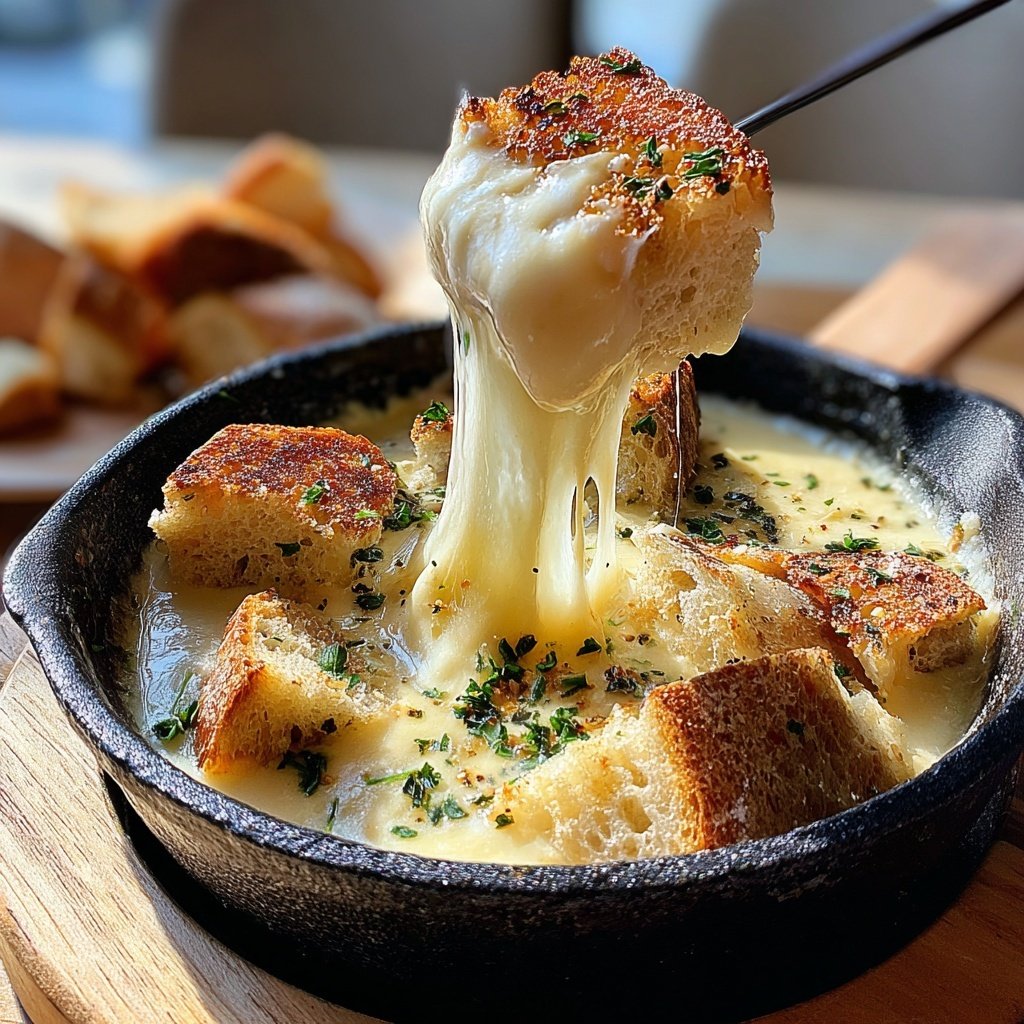 Fondue with Smoked Cheese