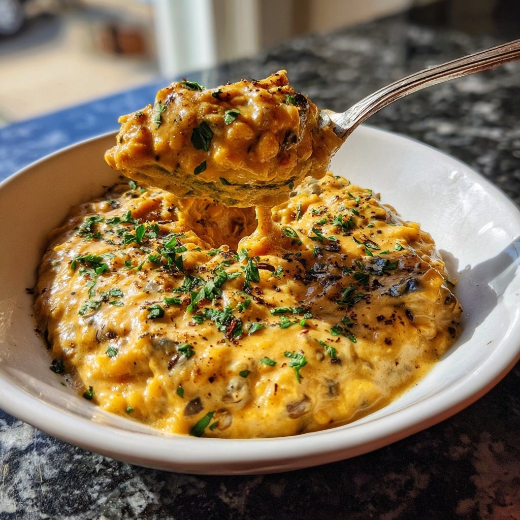 Creamy Garlic Lentils with Herbs