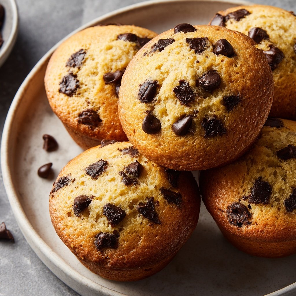 Healthy Chocolate Chip Muffins