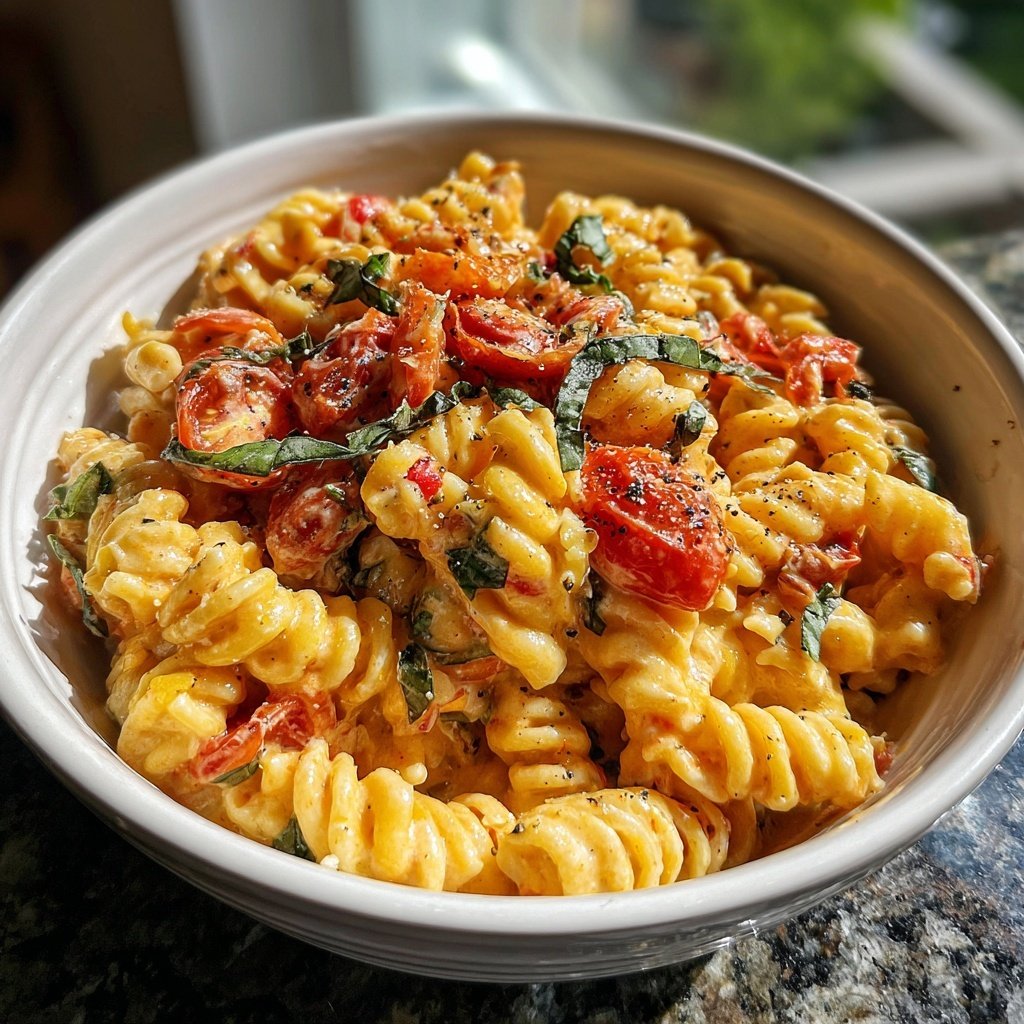 Tomato Basil White Bean Pasta