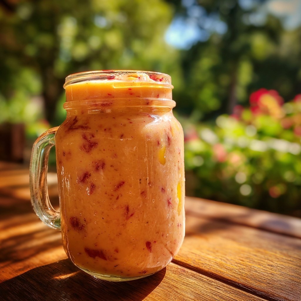 Peach Strawberry Smoothie