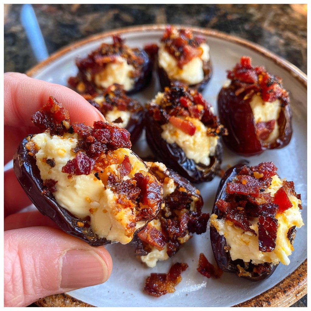 Valentines Snacks Cheese Stuffed Dates