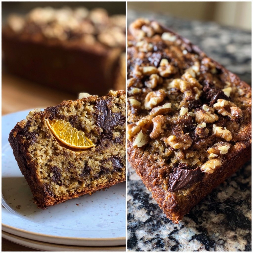 Chocolate Orange Walnut Snack Loaf