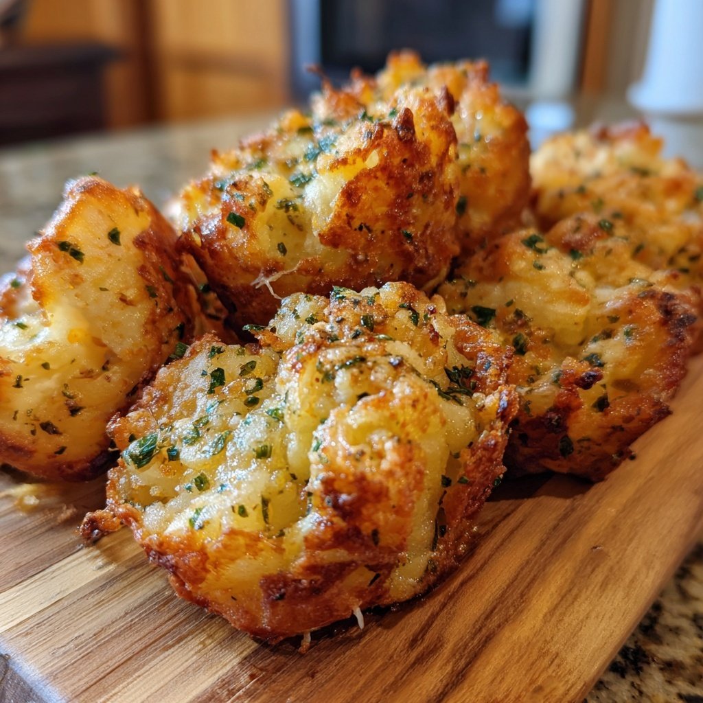 Super Bowl Garlic Herb Potato Bites